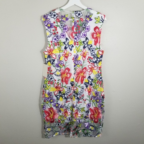 🎆HP🎆NWT Alexia Admor Floral Embroidered Dress - Picture 5 of 8